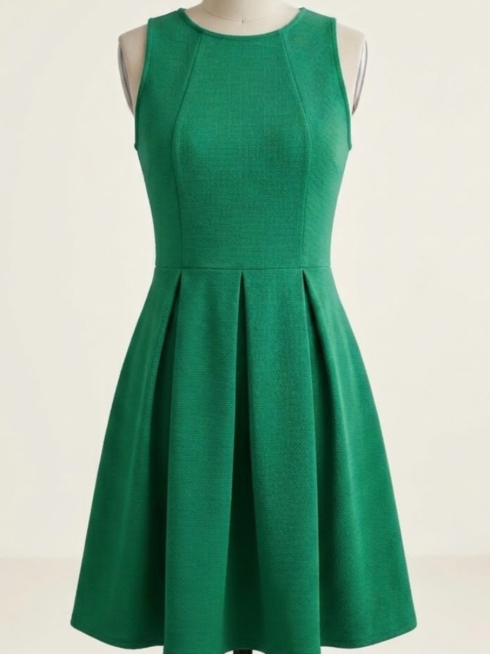 xhilaration green dress Emerald Pleated Fit & Flare Sleeveless M Womens dresses